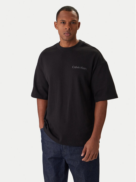 Calvin Klein Calvin Klein Tričko S/S Crew Neck LV00NM2929 Čierna Relaxed Fit