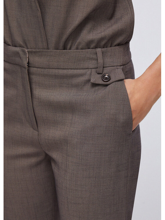 Liu Jo Liu Jo Pantaloni di tessuto CA6367T577AP9578 Marrone Regular Fit