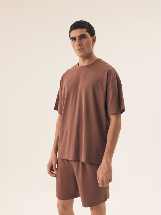 Henderson Henderson Pyžamo 42794 Hnedá Regular Fit
