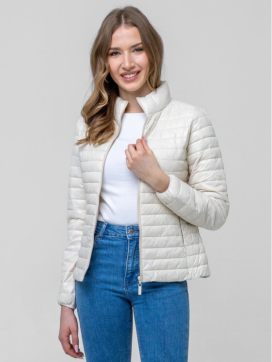 Perso Perso Kurtka przejściowa BLE260049F Beżowy jasny Regular Fit