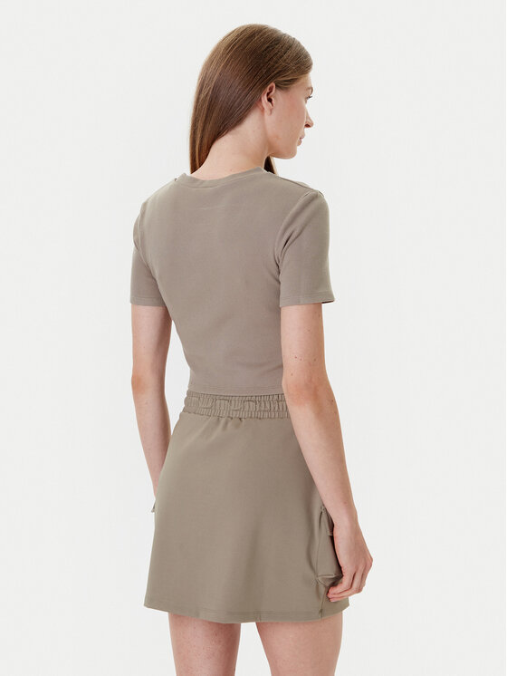 Guess Guess T-särk V5YP08 K8RT2 Khakivärviline Slim Fit