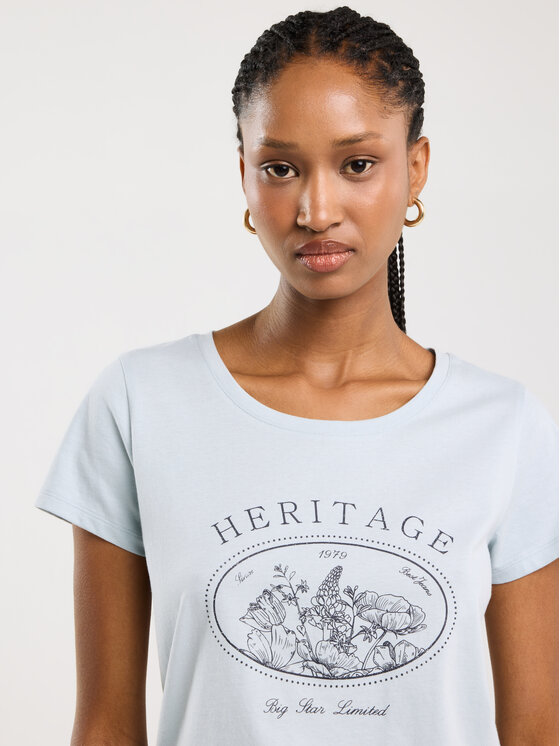 BIG STAR BIG STAR T-Shirt ALOTA Niebieski Basic Fit