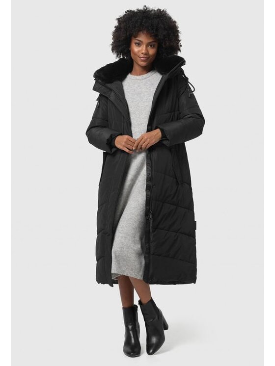 Navahoo Navahoo Kurtka zimowa Hingucker Czarny Casual Fit