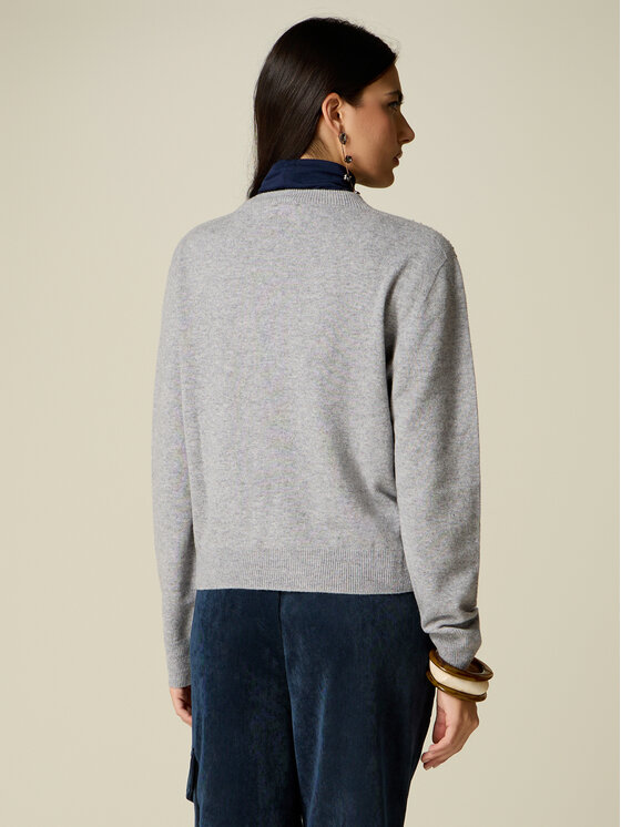 Oltre Oltre Maglione M281J005534N013 Grigio Regular Fit