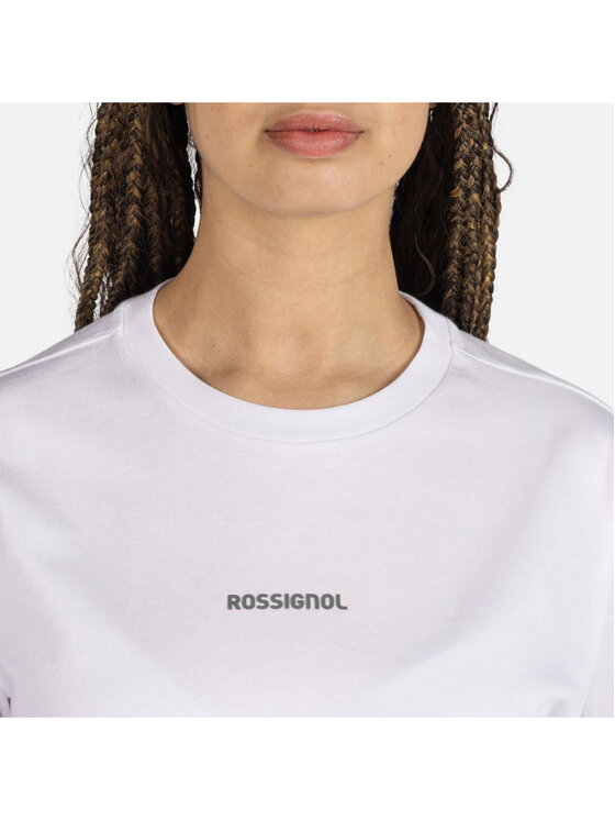 Rossignol Rossignol T-Shirt W Presset Tee Biały Relaxed Fit