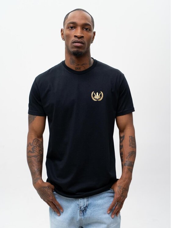 Jigga Wear Jigga Wear T-Shirt Laur korona modna 130017 Czarny Regular Fit