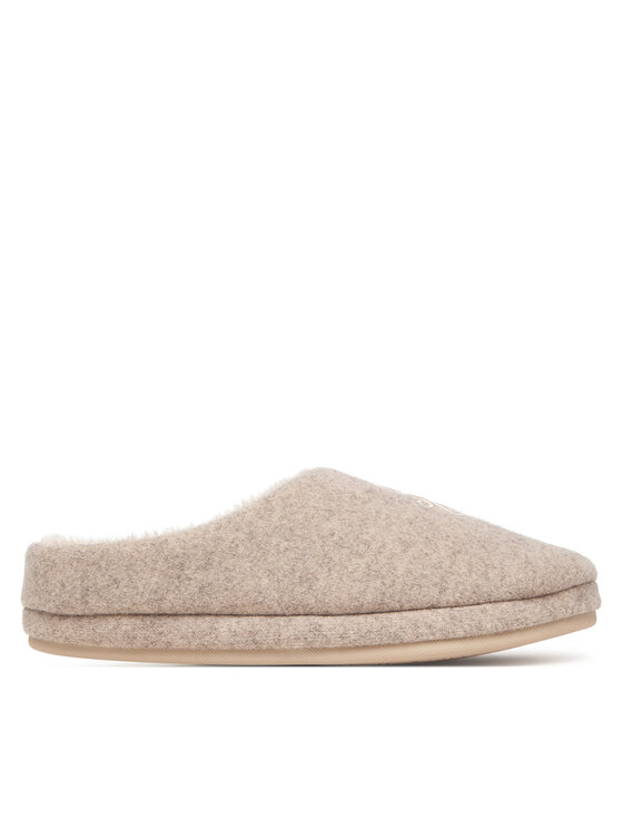 Tommy Hilfiger Tommy Hilfiger Papuče Th House Shoe Flannel FW0FW09699 Bež