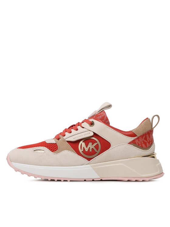MICHAEL Michael Kors MICHAEL Michael Kors Snīkeri Theo Trainer 43F3THFS1D Sarkans