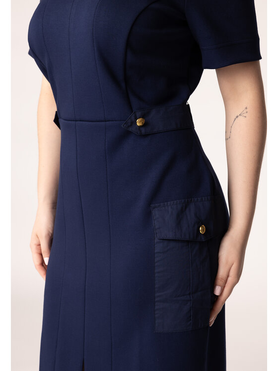 QUIOSQUE QUIOSQUE Každodenné šaty 4VF006 Tmavomodrá Regular Fit
