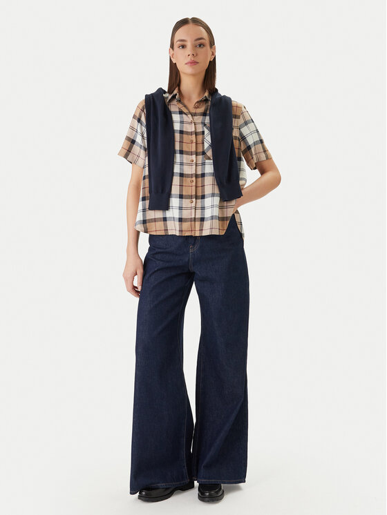 Barbour Barbour Риза Fern LSH1744BR37 Бежов Regular Fit