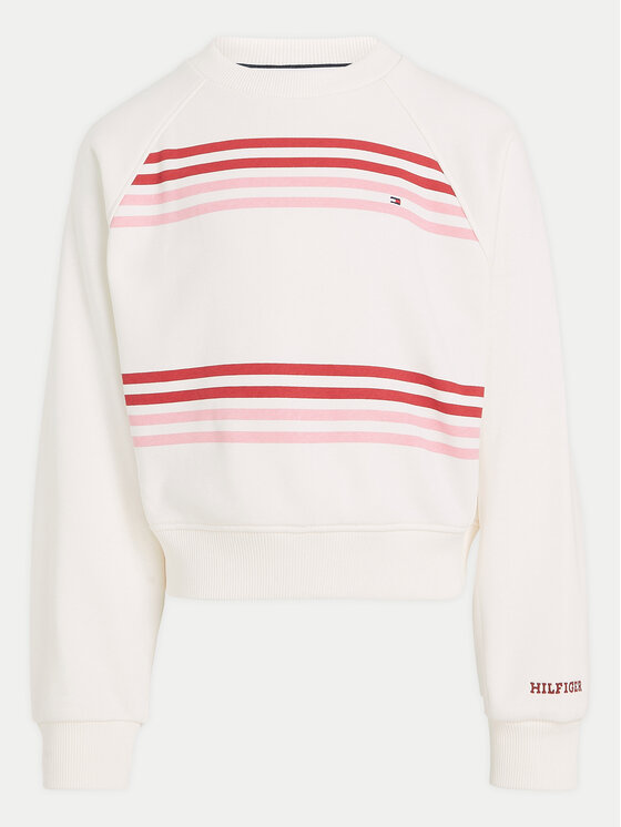Tommy Hilfiger Tommy Hilfiger Majica dugih rukava Monotype KG0KG08037 Écru Relaxed Fit