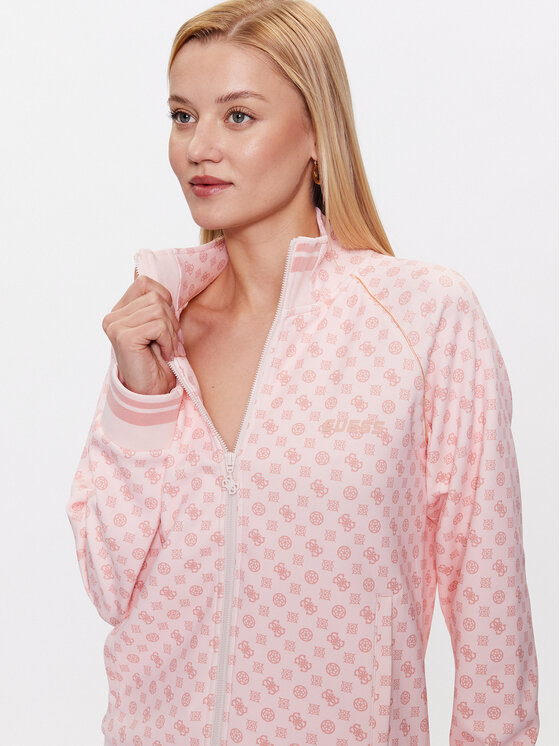 Guess Guess Суитшърт Aggie V3YQ00 KB212 Розов Regular Fit