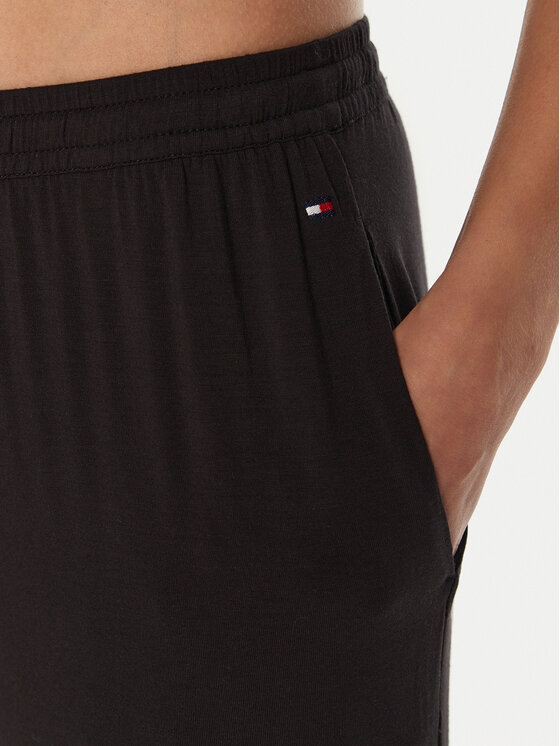 Tommy Hilfiger Tommy Hilfiger Pyjamahose UW0UW05575 Schwarz Relaxed Fit