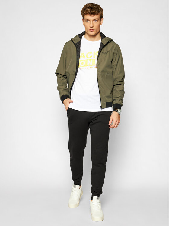 T-shirt Liquid 12191971 Bianco Slim Fit