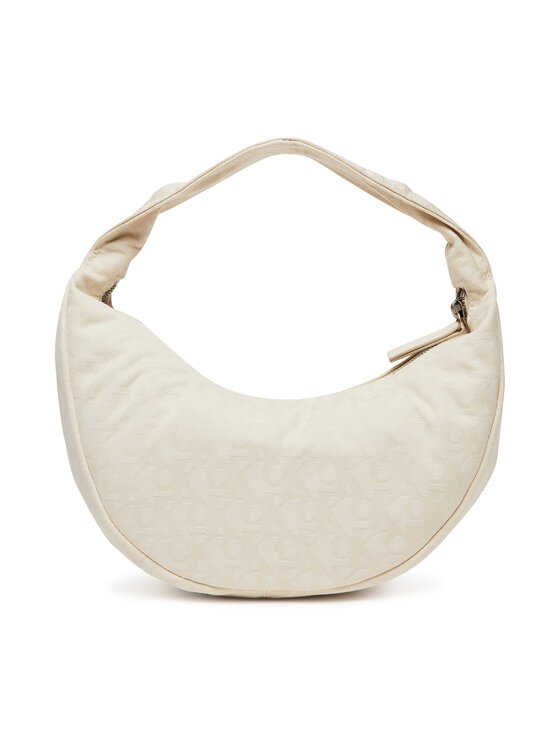 Calvin Klein Calvin Klein Torebka Ckj Monogram Pinched Medium Shou LV04F3206G Écru