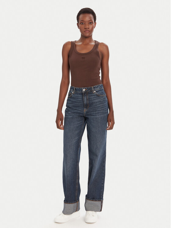 HUGO HUGO Top Datamia 50514489 Rjava Slim Fit