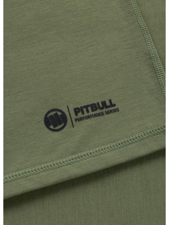 PITBULL PITBULL Koszulka techniczna Casual Sport HILLTOP Zielony Regular Fit