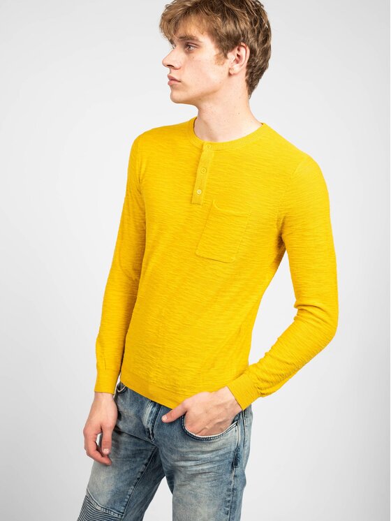 Antony Morato Antony Morato Sweter MMSW01180 YA200070 Żółty Regular Fit