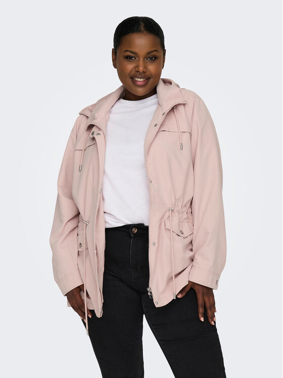 ONLY Carmakoma ONLY Carmakoma Parka New Starline 15278695 Ροζ Regular Fit