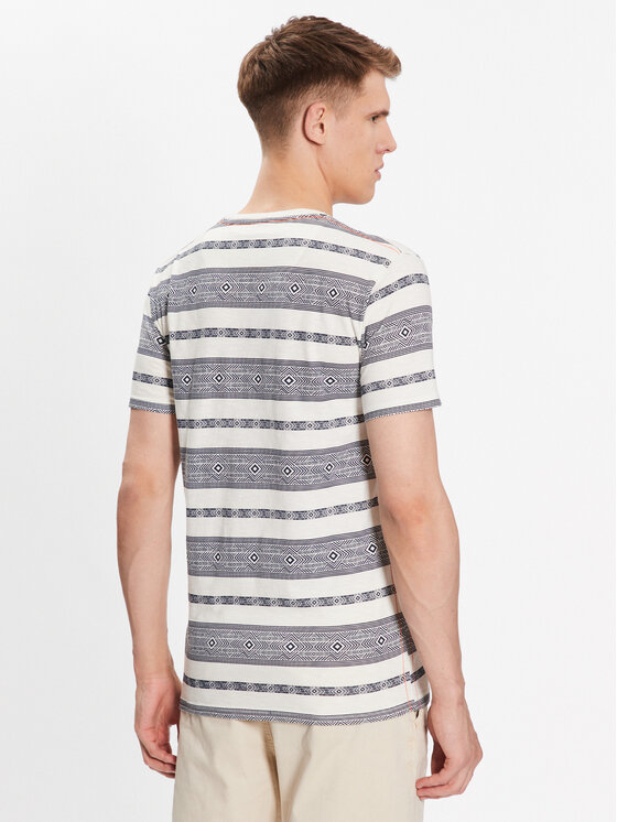 INDICODE INDICODE Marškinėliai Raffa 40-925 Tamsiai mėlyna Regular Fit