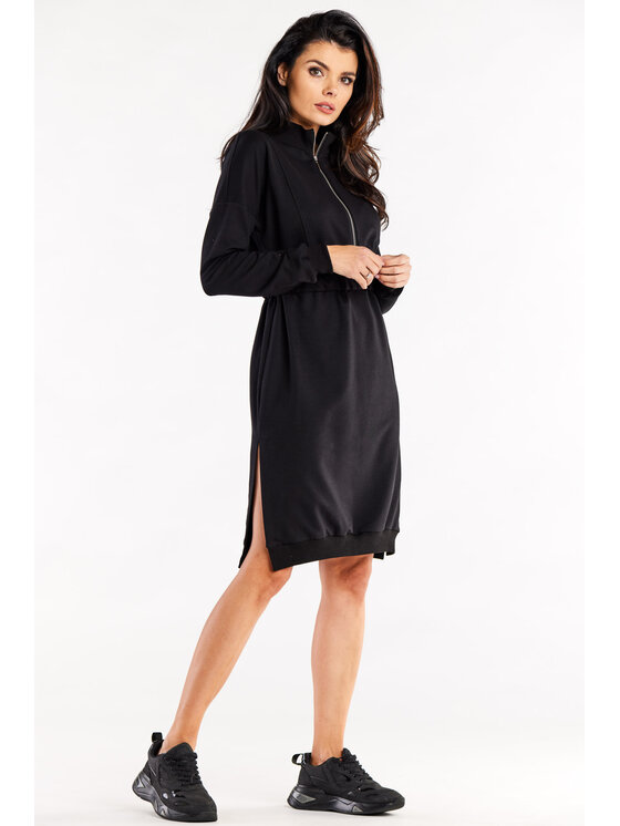 Infinite You Infinite You Úpletové šaty M322 Čierna Basic Fit