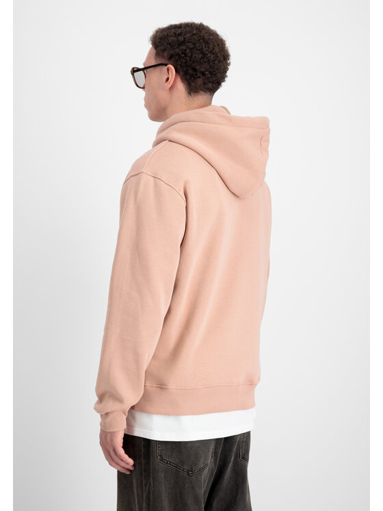 Alpha Industries Alpha Industries Bluza Basic Big Logo Hoodie Koralowy Regular Fit