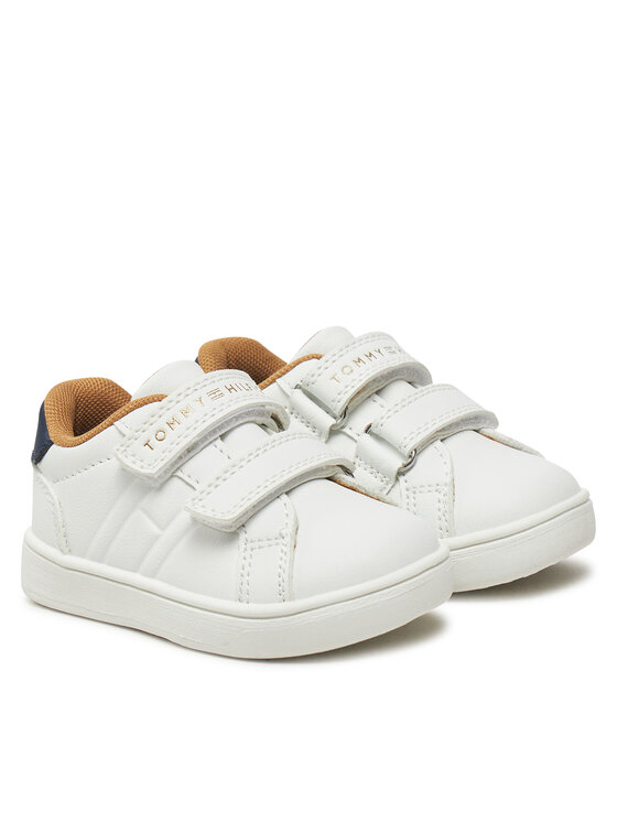 Tommy Hilfiger Tommy Hilfiger Sneakersy Low Cut Velcro Sneaker T1X9-33835-1355 M Biały