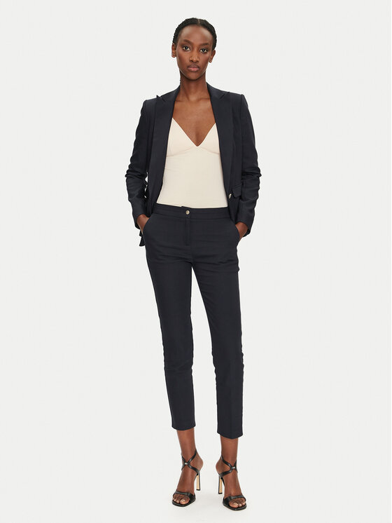 Morgan Morgan Chino kalhoty 222-PLIME.F Tmavomodrá Slim Fit