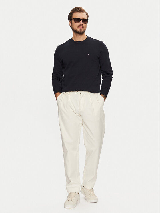 Tommy Hilfiger Tommy Hilfiger Pulóver Essential MW0MW37237 Sötétkék Regular Fit