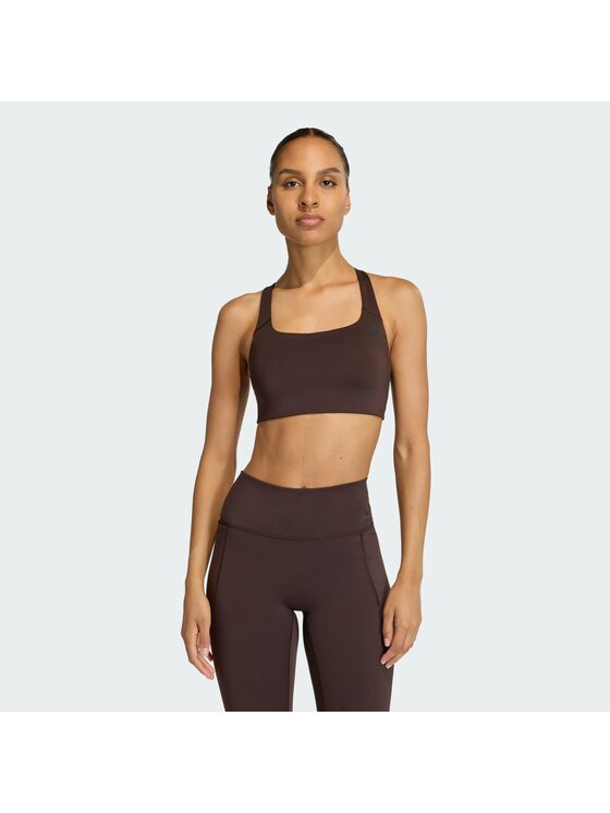 adidas adidas Biustonosz sportowy 159168 Brązowy