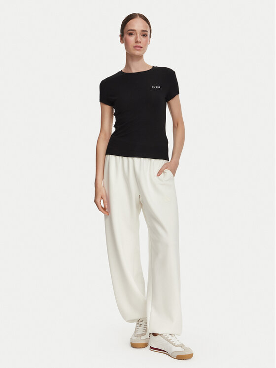 Guess Guess Majica V6YI24 K4787 Črna Slim Fit