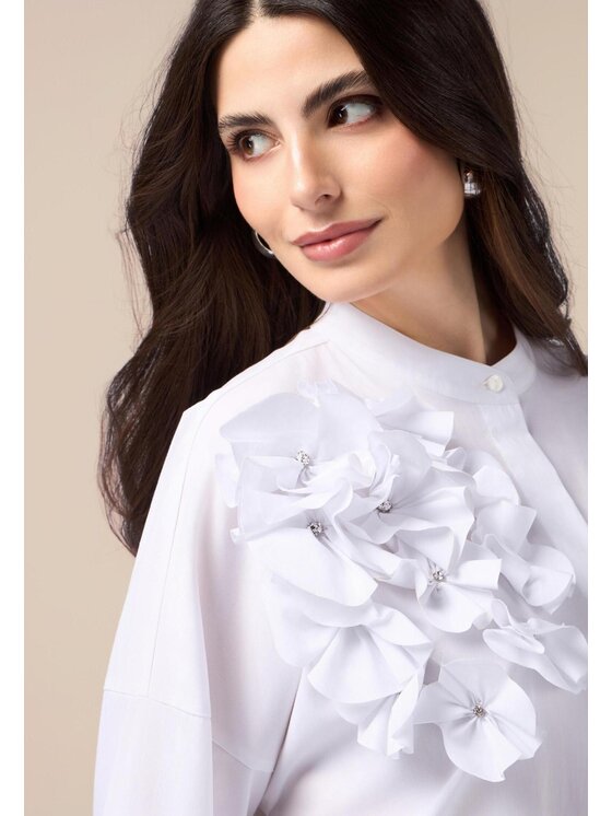 Oltre Oltre Camicia 5183J000731N011 Bianco Over Fit