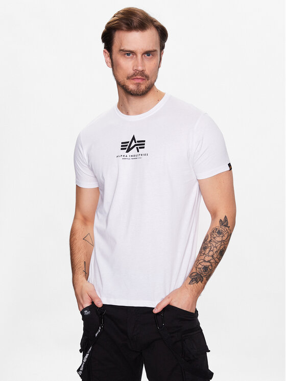 Alpha Industries Alpha Industries Póló Basic 118533 Fehér Regular Fit