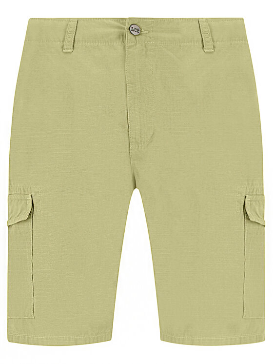 Lee Lee Szorty materiałowe Fatigue L73BCJ82 112120334 Zielony Relaxed Fit