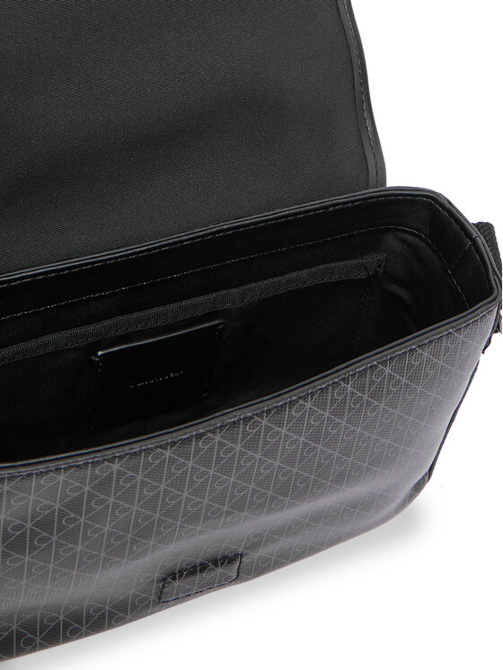 Calvin Klein Calvin Klein Мъжка чантичка Emblem Aop Coated Small Flap Mes LV04D3396G Черен