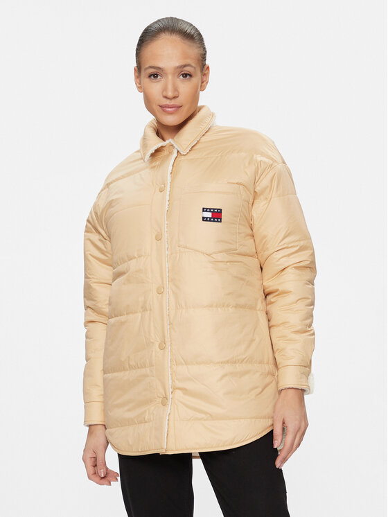 Tommy Jeans Tommy Jeans Übergangsjacke DW0DW15950 Beige Relaxed Fit