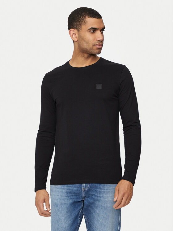 BOSS Boss S dlouhým rukávem Tacls 50512111 Černá Regular Fit
