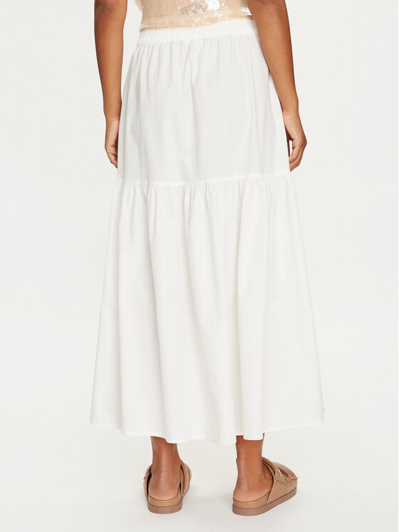 Vero Moda Vero Moda Fustă trapez Charlotte 10303657 Alb Regular Fit