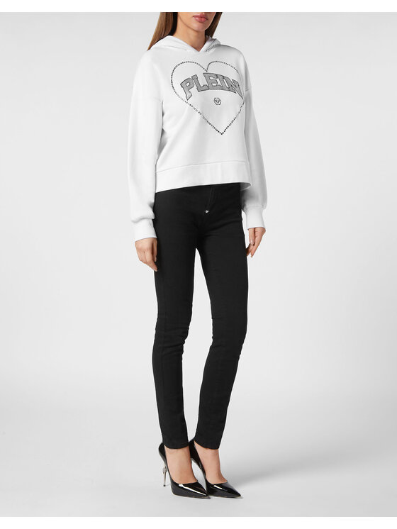 PHILIPP PLEIN PHILIPP PLEIN Bluza 19445 Biały Regular Fit