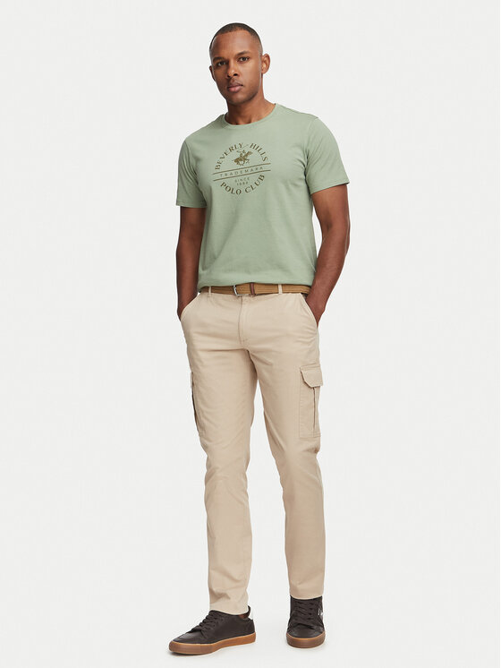 Beverly Hills Polo Club Beverly Hills Polo Club Cargo püksid P-SS26M-T450313 Beež Regular Fit