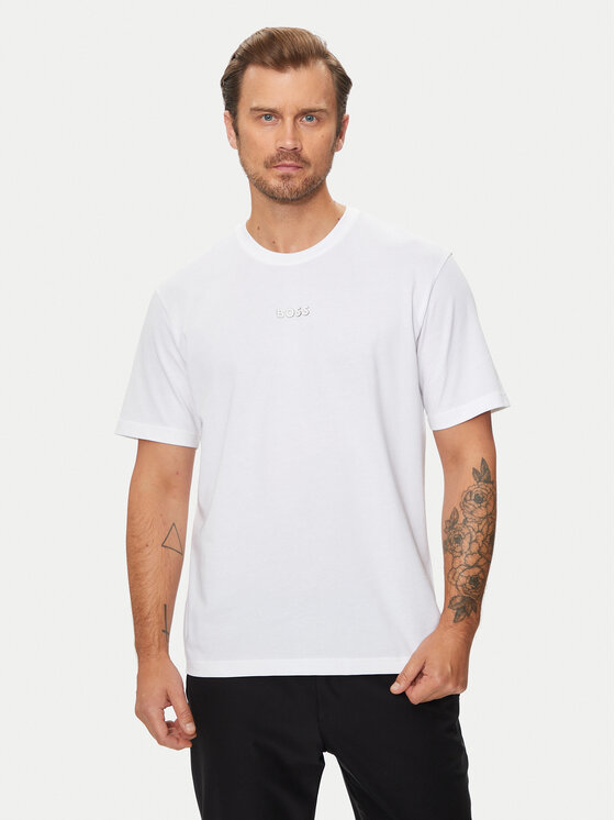Férfi Póló BOSS, Méret: S, Fehér, 50519368