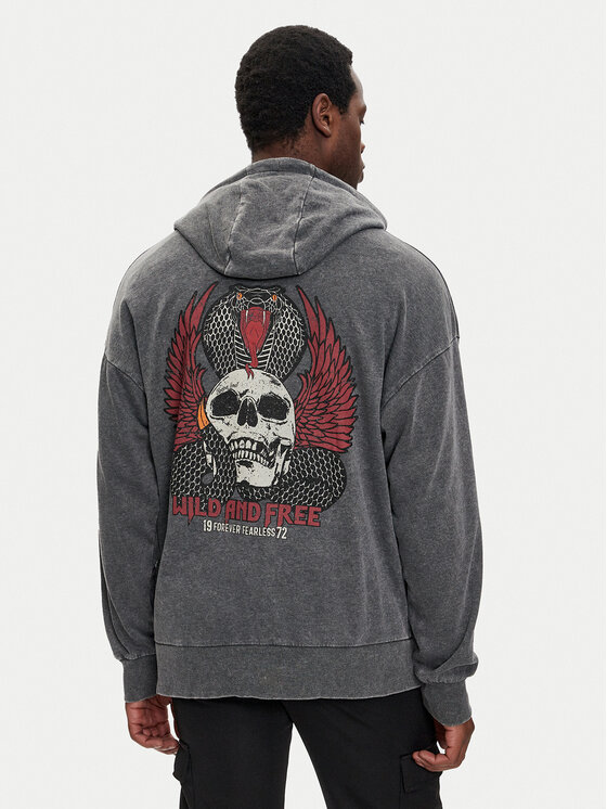 Brave Soul Brave Soul Суитшърт MSS-627PEROXIDE Черен Relaxed Fit