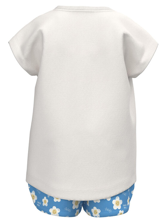 NAME IT NAME IT T-krekla un šortu komplekts 13215114 Balts Regular Fit