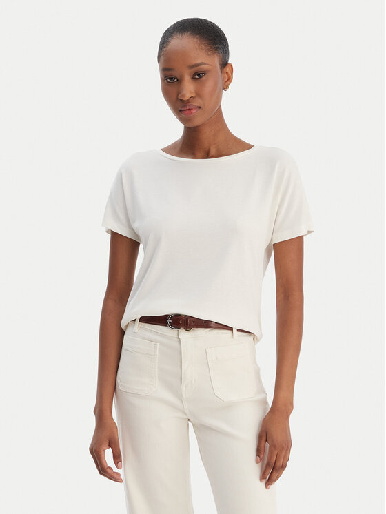 Marella Marella Tricou Emme by Marella Fervida 2615971021 Crem Regular Fit