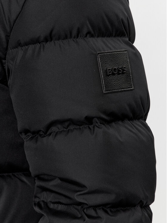 BOSS Boss Vatovaná bunda Donden4 50499795 Černá Relaxed Fit