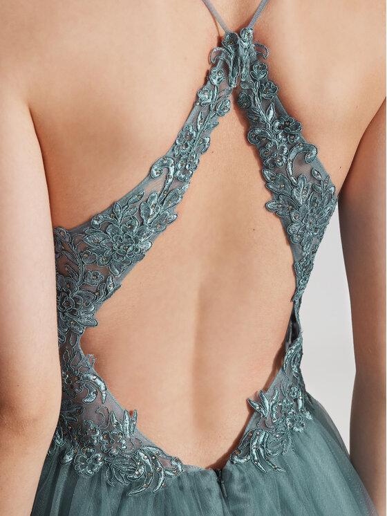 Hey Kyla Hey Kyla Rochie de seară 5AG017HK Verde Regular Fit