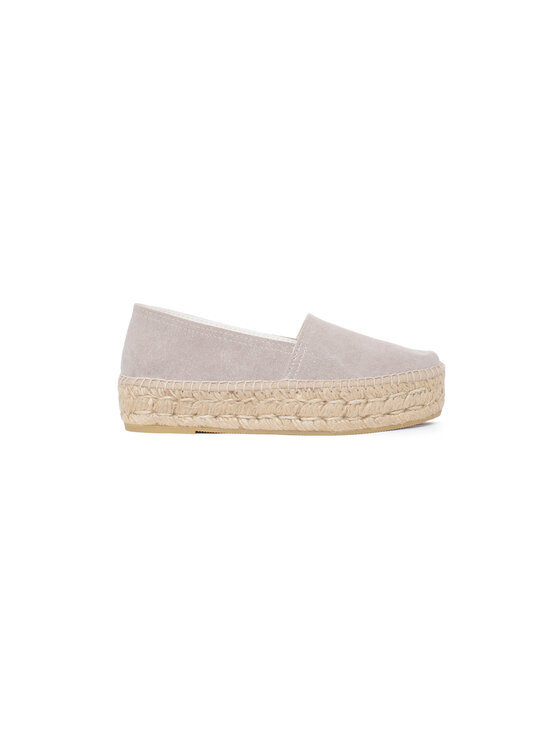 Espadryle, rozmiar 41, Beżowe, 485LONA-6-TAUPE