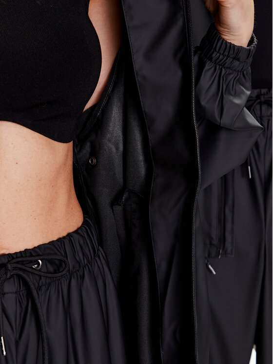 Rains Rains Μπουφάν αδιάβροχο 18370 Μαύρο Regular Fit