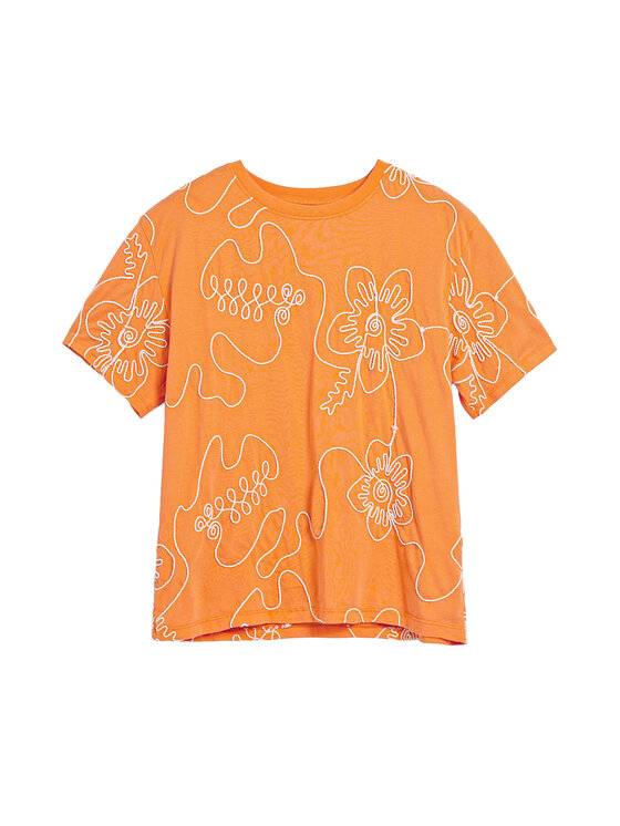 Desigual Desigual T-krekls Genova 26SWTK48 Oranžs Regular Fit
