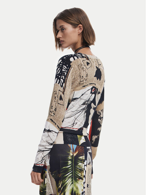Desigual Desigual Πουλόβερ Collagelacro 25SWJF27 Έγχρωμο Regular Fit